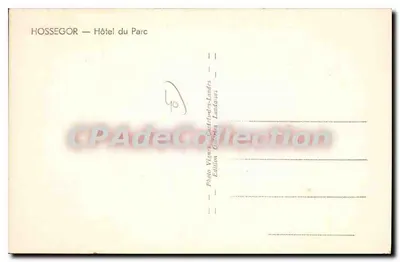 Hossegor — Hotel du Parc — Wydawnictwo Visites-Landes — Rewers