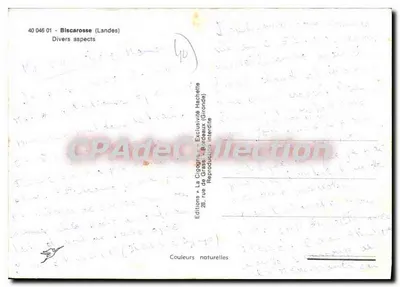 Biscarrosse (Landes) — Różne aspekty — Éditions La Cigogne, Bordeaux — Rewers