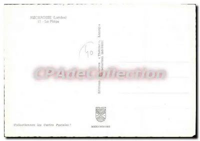 Biscarrosse (Landes) — Plaża — Wydawnictwo Diplôme de France — Rewers
