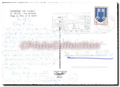 Hossegor (40, Landes) — Widok z powietrza Parku i Kanału — Wydawca CIM — Rewers