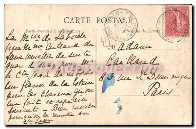 Chaumont-sur-Loire — castelo e vilarejo às margens do Loire — editor não identificado, número de série não visível — Verso