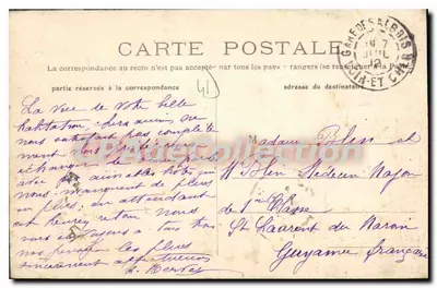 Salbris (Loir-et-Cher) — Bordas da Sauldre — Edit. G. M. — Verso