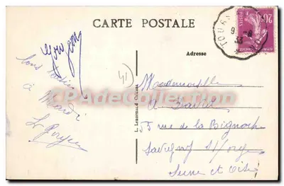 St-Agnan-sur-Cher — As margens do Cher — editor não identificado — Verso