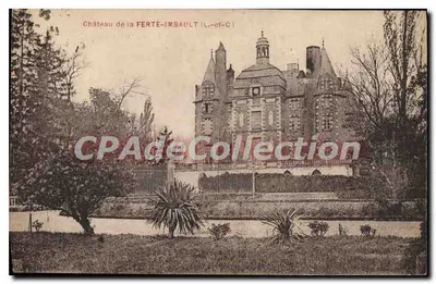 Castelo de La FERTÉ-IMBAULT (L.-et-C) — vista do castelo com jardim e alameda — CPAdeCollection