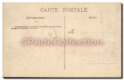 Ferté-Imbault — O Castelo da Praça (Lado Oeste) — E. C. T. Paris — n° 439 — Verso