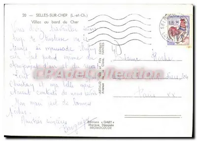 Vilas à beira do Cher — Selles-sur-Cher (Loir-et-Cher) — Edições Gaby — Verso