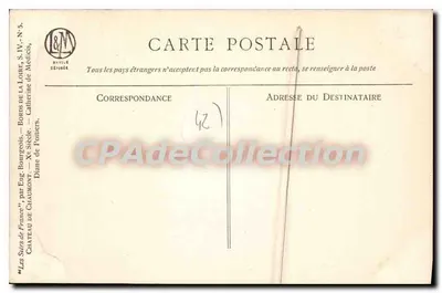 Chaumont — O Castelo — Editor: Maison Déroché, Série IV, N°5 — Verso