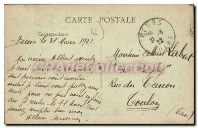 Feurs (Loire) - Capela dos Mártires ou Expiatória — Editora Vve Maynade, n°6 — Verso