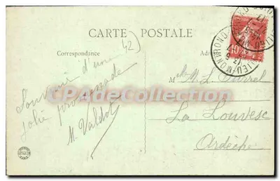 Montrond (Loira) — Most nad Loirą i stary Zamek — B. F., PARIS — Rewers