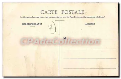 St-ÉTIENNE - Monument dos Combatentes — editor desconhecido, n° 96 — Verso
