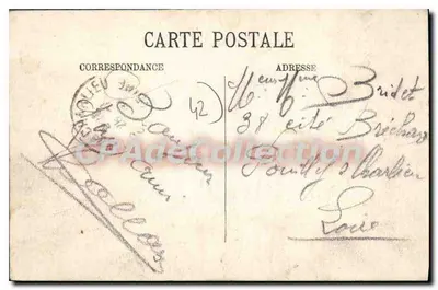 Saint-Chamond — Construction des Tourelles d'un Cuirassé aux Aciéries de la Marine — LL. SELECTA — Verso
