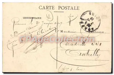 Roanne - Rue du Lycée — Stara pocztówka deCollection, nr 823 — Rewers
