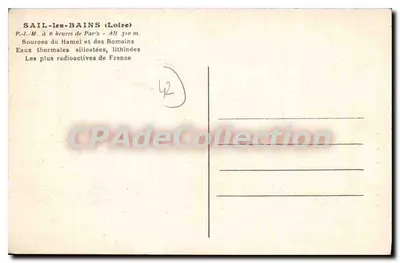 Zakład Kurortowy Sail-les-Bains — Salony Wielkiego Hotelu — Aubkypio Dassaulier, Rouen — Rewers