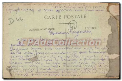 Saint-Galmier (Loire) — O Pensionato — Editor desconhecido, n° de série 6 — Verso