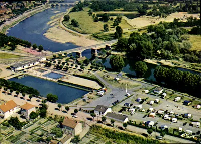 Digoin (S.-et-L.) — Visão aérea do camping — Impressor Tronouffuive