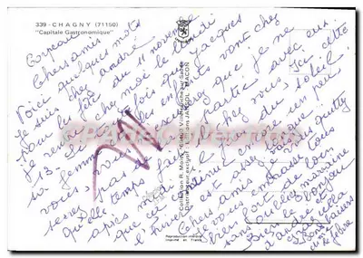Chagny — Capitala Gastronômica — Edições JACOL MAÇON — Verso