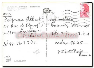 Estação T.G.V. de Le Creusot-Montchanin — vista aérea — Cing — Verso