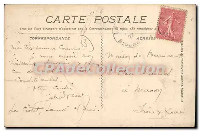 La CIOTAT - Quai Ganteaume — widok portu z jachtami i kościołem — wydawca: Phototypie Ganteaume, nr 2143 — Rewers