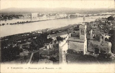 Tarascon — Panorama tirado de Beaucaire — LL.