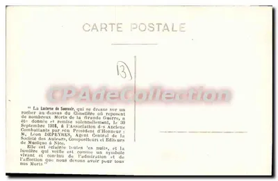Les Pennes-Mirabeau — La Lanterna del Ricordo — Edizione Koullak — Verso