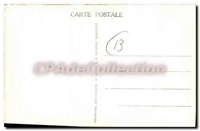 Les Saintes-Maries-de-la-Mer (B.du.R.) — Estátua de Mireille e o campanário da Basílica — Ed. B. Villevielle — Verso