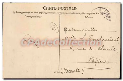 Marselha — Exposição Colonial 1906 — Porta da Anam — Verso