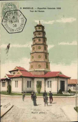 Marseille — Hội chợ thuộc địa 1906 — Tháp Annam