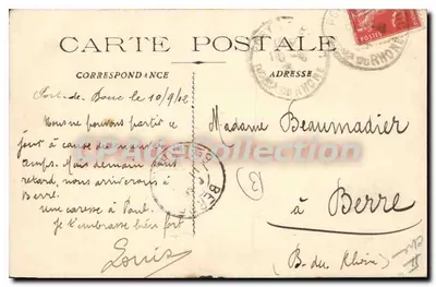 PORT-de-BOUC - La Rade — widok portu z jachtu i łodzi wiosłowej — wydawca nieznany, nr 229 — Rewers