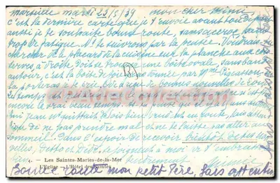Interior de uma capela — L. Roisin — CPAdeCollection — Verso