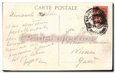MARSEILLE - Correio saindo da Joliette — ZZ — Verso