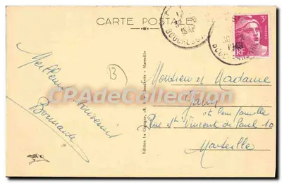 CASSIS - O Porto e a Cidade — Edição La Cigogne, n° 606 — Verso
