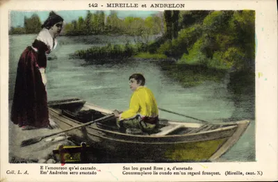 Mireille e Andrelon — cena de rio — Coleção L. A. n° 142