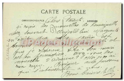 Marseille — The Island and Fort Ratonneau — Publisher E.P. no. 121 — Back
