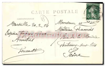 Marselha - Vista geral da Joliette — Bilhete postal antigo deCollection, n°240 — Verso