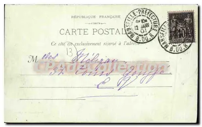 Marseille - Na nabrzeżu — wydawca nieznany, numer serii nie widoczny — Rewers