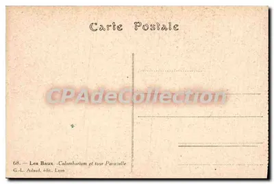 Les Baux - Colombarium e torre Paraselle — G.-L. Arlaud, Lyon, n°68 — Verso