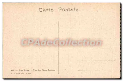 Les Baux - Rue des Fours banaux — G.-L. Arlaud, editor, Lyon — Reverso