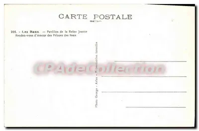 Les Baux — Pavilhão da Rainha Joana — Encontro de Amor dos Príncipes de Les Baux — Verso