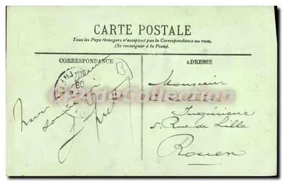Kobieta sprzedająca homary w Saint-Henri — Typy Marsełłane, nr 283 — La Poissonnière, LL. — Rewers