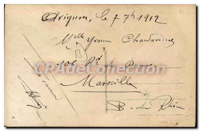 Arlésienne — Lembrança da Provência — P.H. n° 214/1 — Verso