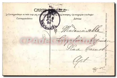 Marseille — Exposição Colonial — Palácio da Tunísia (Von d'Ennenbier) — Verso