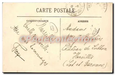 マarseille — La Place d'Afrique — LL. n°87 — 裏面