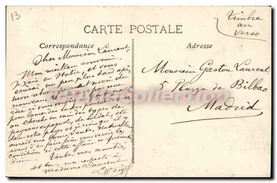 Marseille — Rue Cannebière — Wydawca nieznany, nr 4 — Rewers