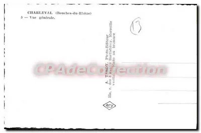 Charlevat (Bouches-du-Rhône) — Vista Geral — A. Tardy, editor — Verso