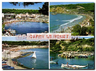 CARRY LE ROUET — vista da praia, do porto e do vilarejo — Edição Tardy