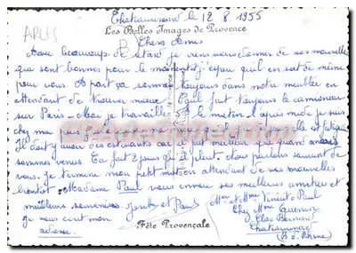 Festa Provençal — Châteauneuf-de-Grasse — As Belas Imagens da Provença — Verso