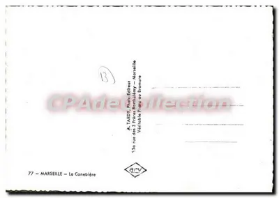 Widok ulicy Canebière w Marseillais — A. Tardy, Fotograf — 77 — Marseillais — La Canebière — Rewers
