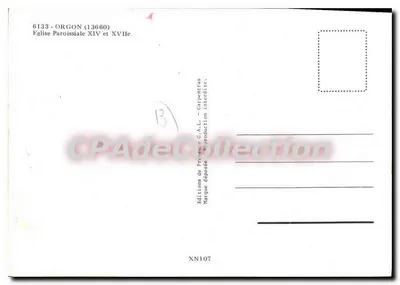 Orgon — Parafialna świątynia XIV i XVI wieku — Wydawnictwo Prugna C.A.L. — Rewers