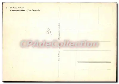 Cassis-sur-Mer — Ogólny widok — Tannen 1937 — Rewers