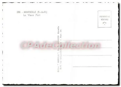 Marsiglia (B.-du-R.) — Il Porto Vecchio — Edizione Mireille — Verso